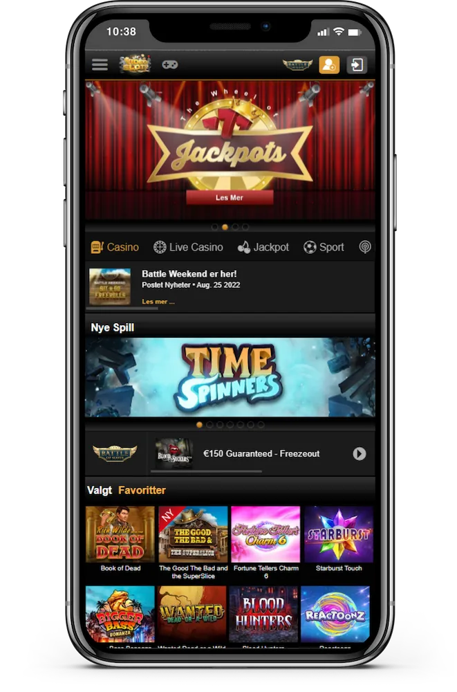 Videoslots Casino på mobil