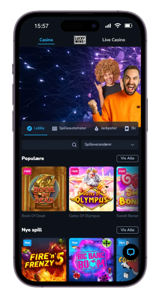 LuckyWins mobilcasino