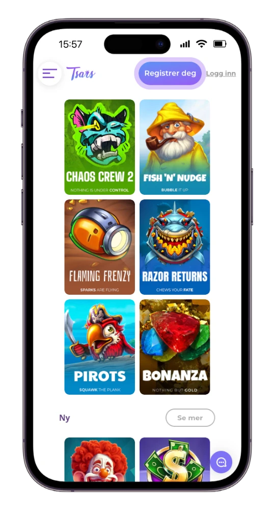 Tsars casino på mobil