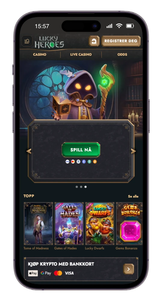 Lucky Heroes på mobil
