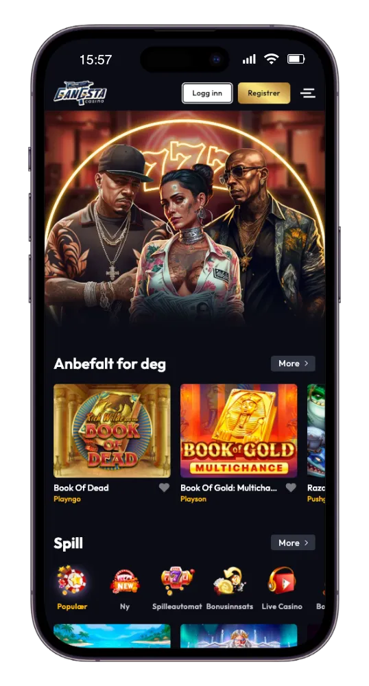 Gangsta Casino på mobil