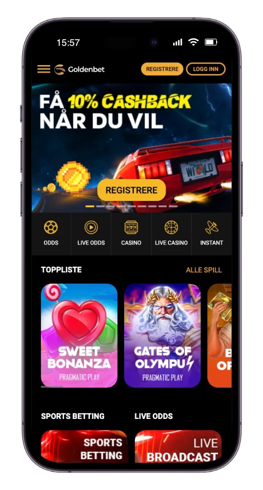 GoldenBet mobilcasino