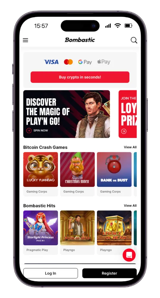 Bombastic Casino på mobil